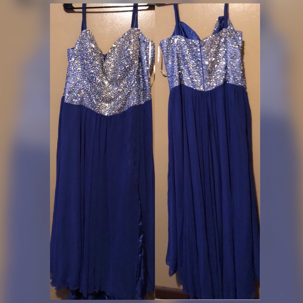 Royal blue dress